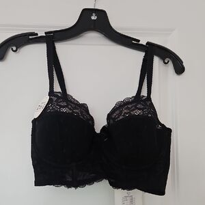 NWT Black Lace Bra